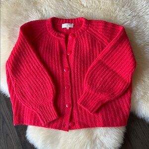 Sezane Emile Cardigan Red - Size XS